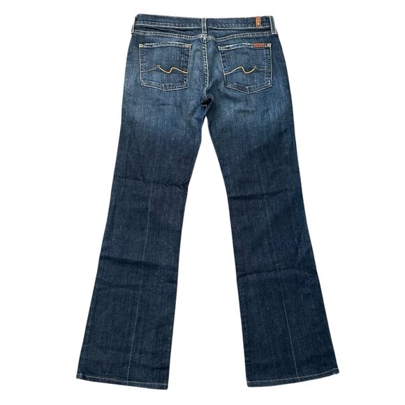 Seven for All Mankind Jeans Women's Size 30X30.5” Low Rise Bootcut Dark Wash Y2K - Picture 1 of 11